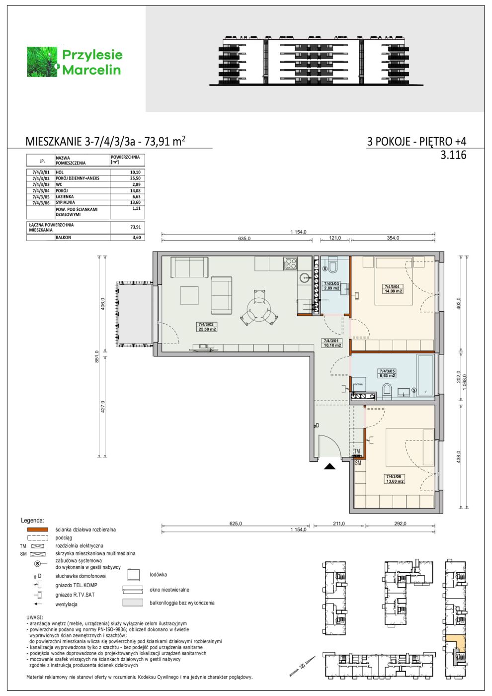 Mieszkanie 3 7/4/3/3a