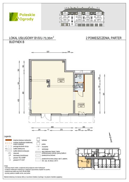 Lokal usługowy B1/0/U
