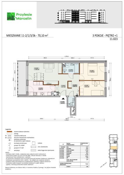 Mieszkanie 11 2/1/3/3k